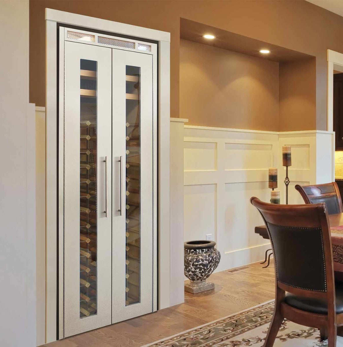 Building a wine outlet cellar in a closet