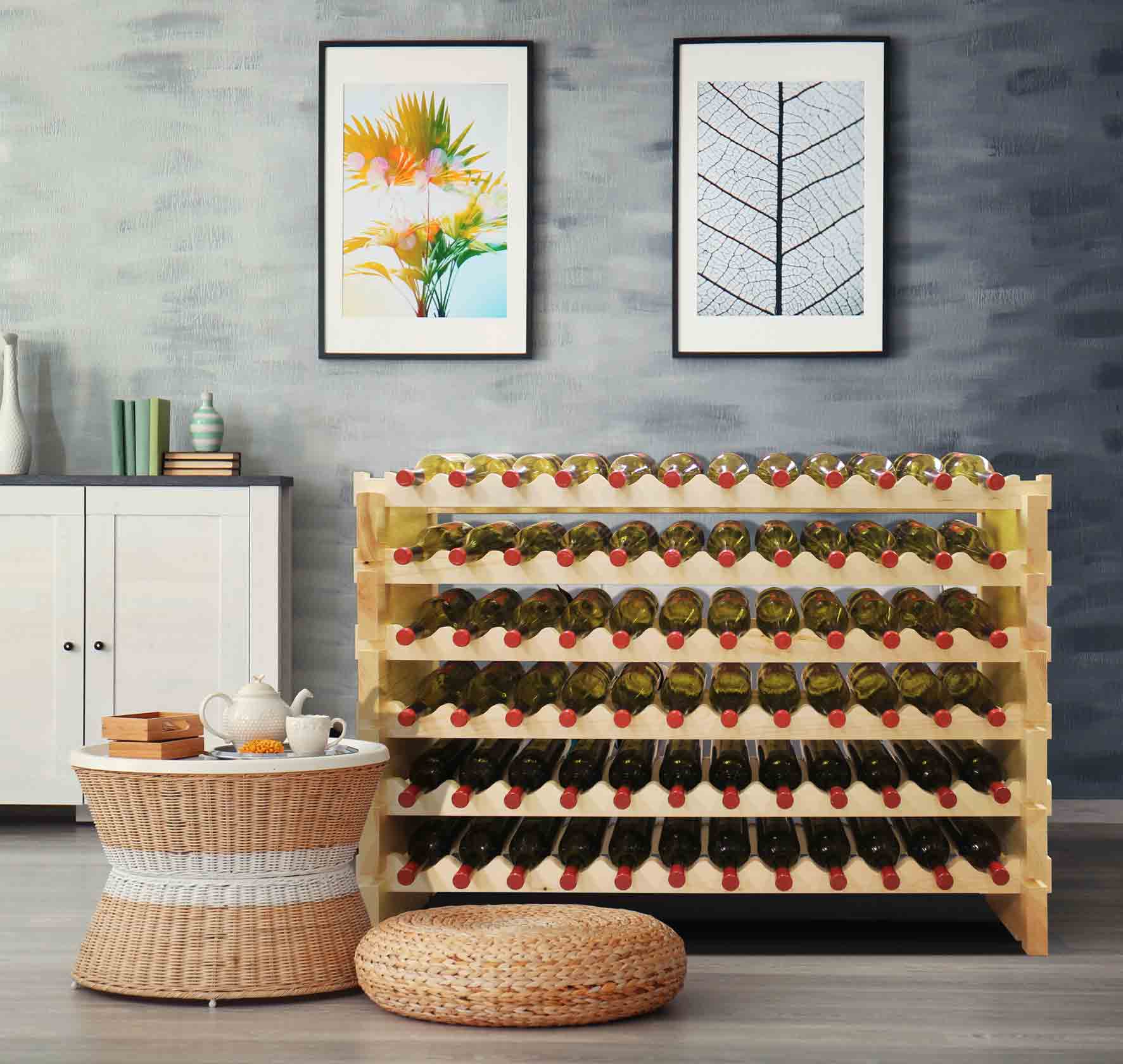 Modular wine rack online systems