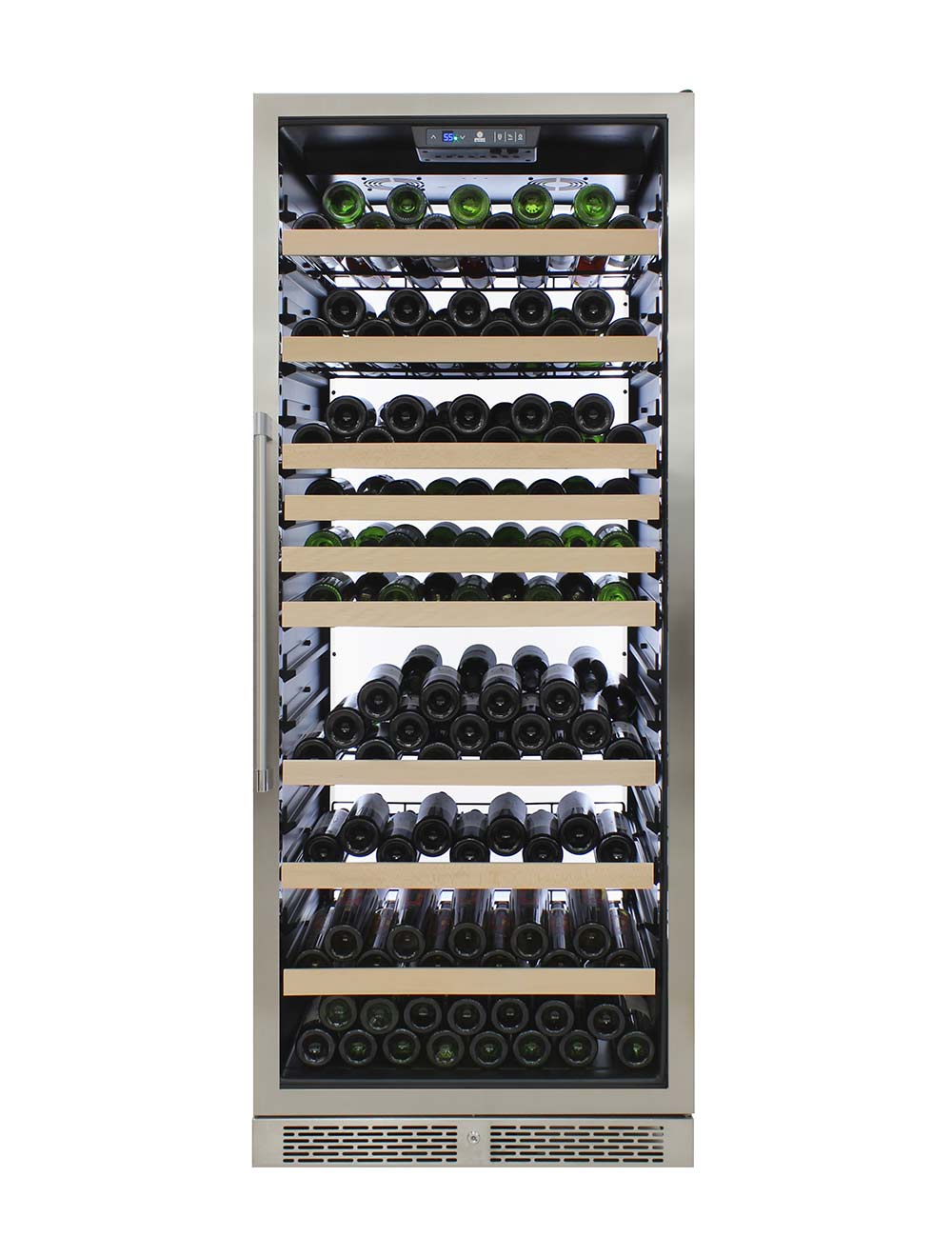 Vinotemp White Backlit Panel Single-Zone Wine Cooler, 173 Bottle Capac