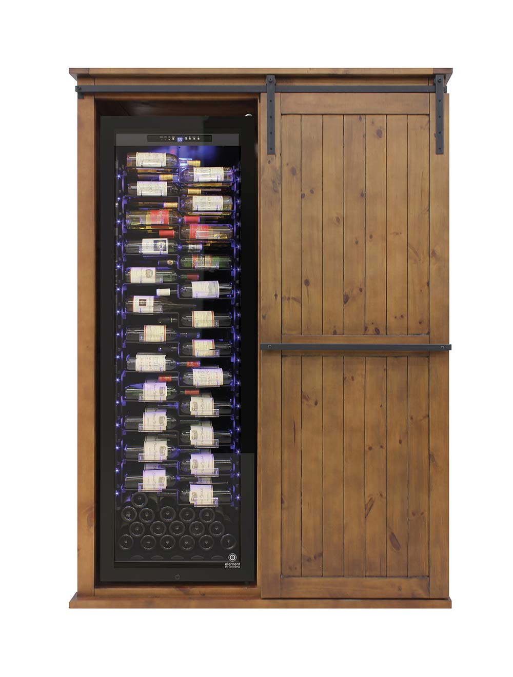 Rustic Wine with Sliding Door Vinotemp