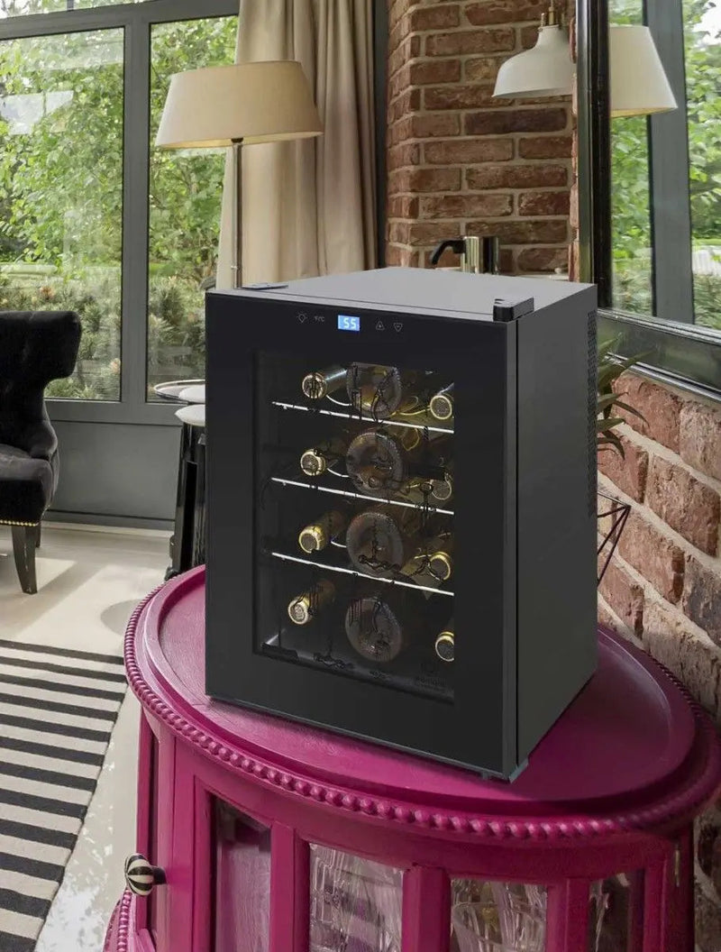 12-Bottle Single-Zone Thermoelectric Wine Cooler