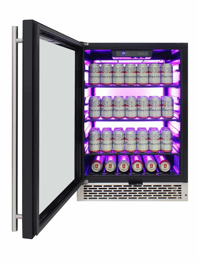 Private Reserve Series 117-Can Backlit Panel Commercial 54 Beverage Cooler 25
