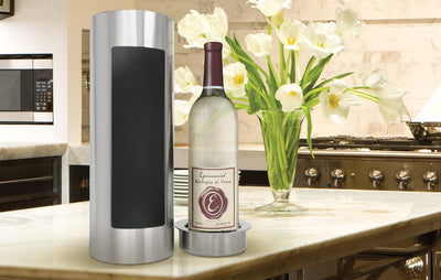 What is a Better: A Wine Bottle Chiller Made of Marble or Stainless Steel?