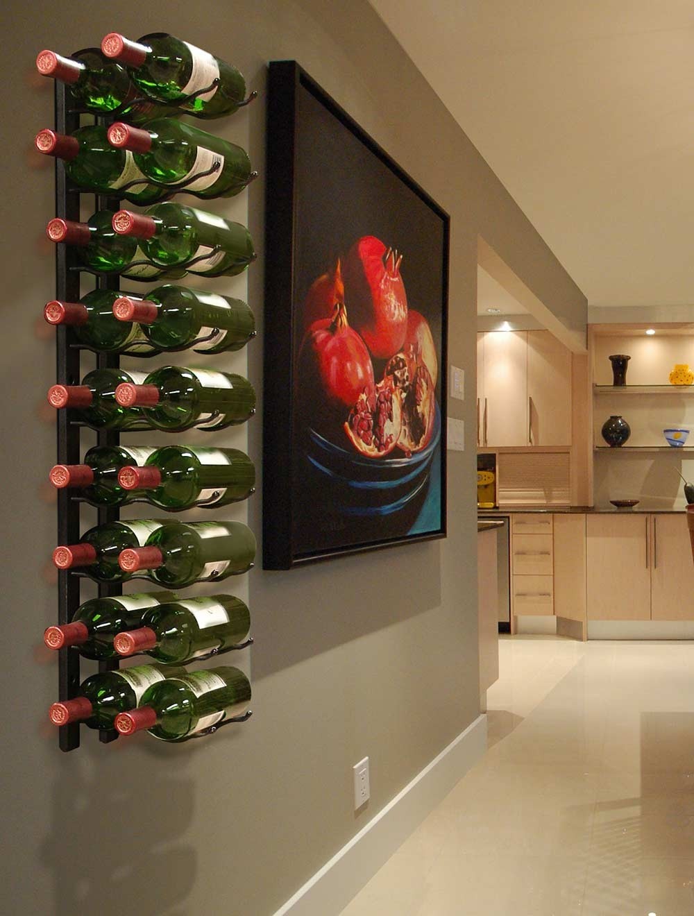Vinotemp Epicureanist Metal Wine Rack, 18 Bottle Capacity