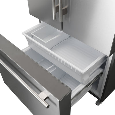 Brama French Door Refrigerator, 18.8 cu. ft., in Stainless Steel