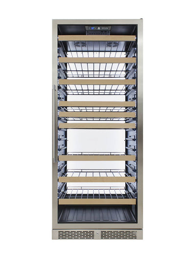 Vinotemp White Backlit Panel Single-Zone Wine Cooler, 173 Bottle Capacity