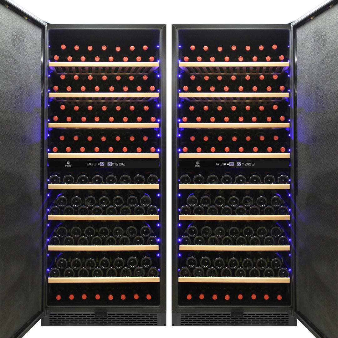 平棚　W900×D300×H250 loft-250-dual-zone-wine-cooler