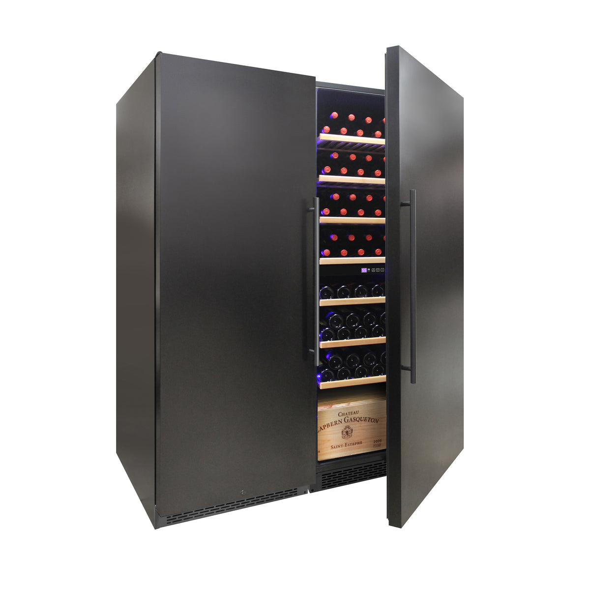 Vinotemp 300-Bottle Garage Wine Cooler with Dual Zone Cooling & Digital Control Panel