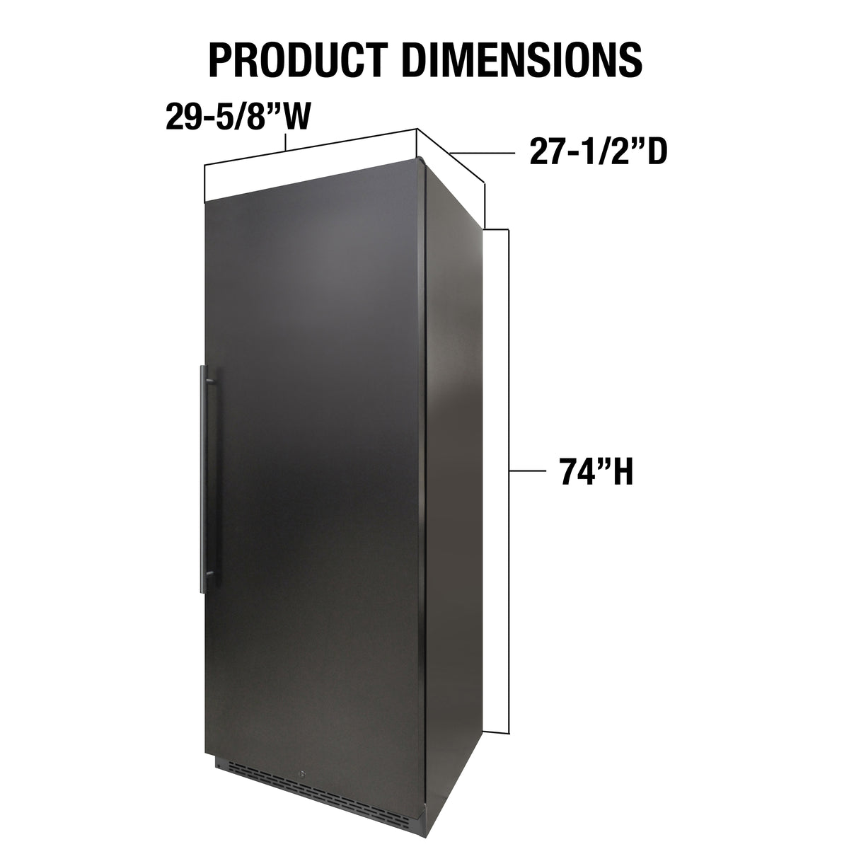 Vinotemp 300-Bottle Garage Wine Cooler with Dual Zone Cooling & Digital Control Panel