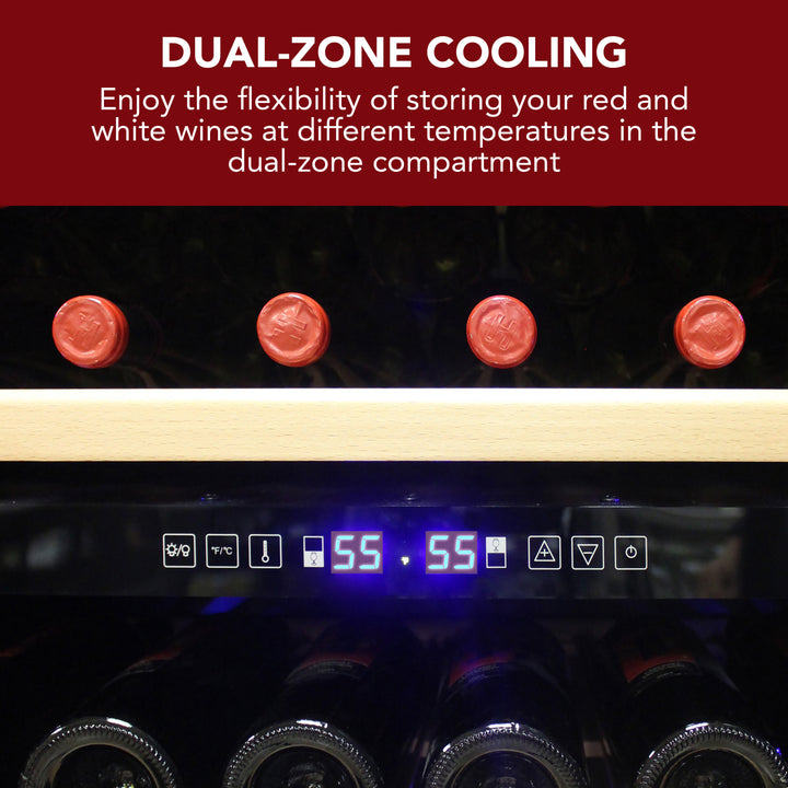 Vinotemp 300-Bottle Garage Wine Cooler with Dual Zone Cooling & Digita