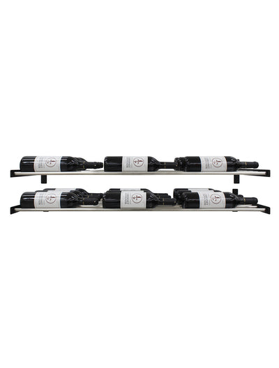 Vinotemp Epicureanist Wall-Mounted Horizontal Display Wine Rack, 3 Bottles Deep