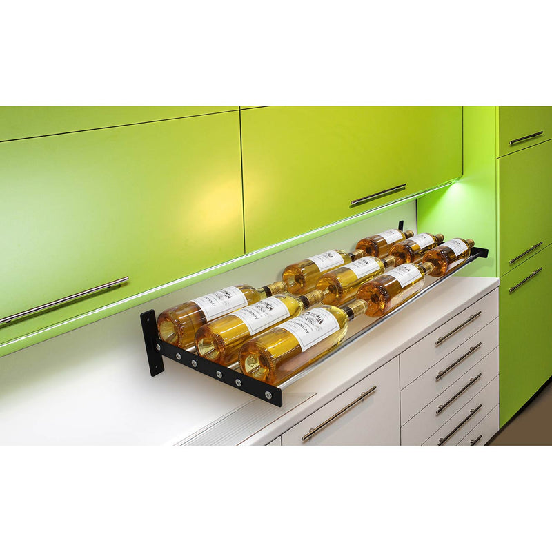 Vinotemp Epicureanist Wall-Mounted Horizontal Display Wine Rack, 3 Bottles Deep