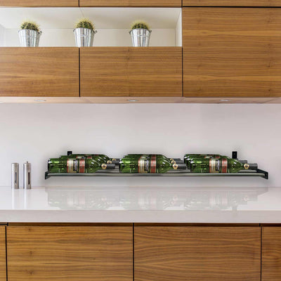 Vinotemp Epicureanist Wall-Mounted Horizontal Display Wine Rack, 3 Bottles Deep
