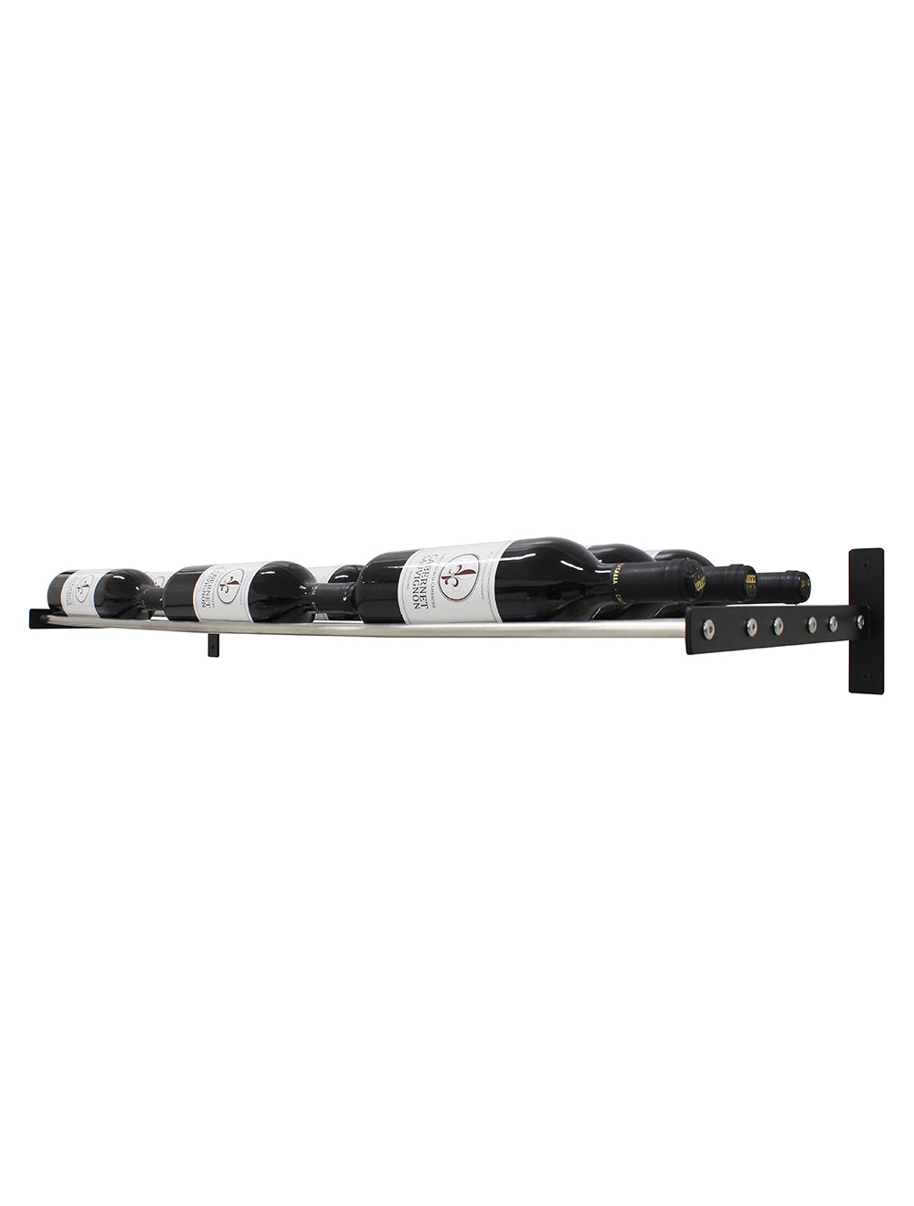 Vinotemp Epicureanist Wall-Mounted Horizontal Display Wine Rack, 3 Bottles Deep
