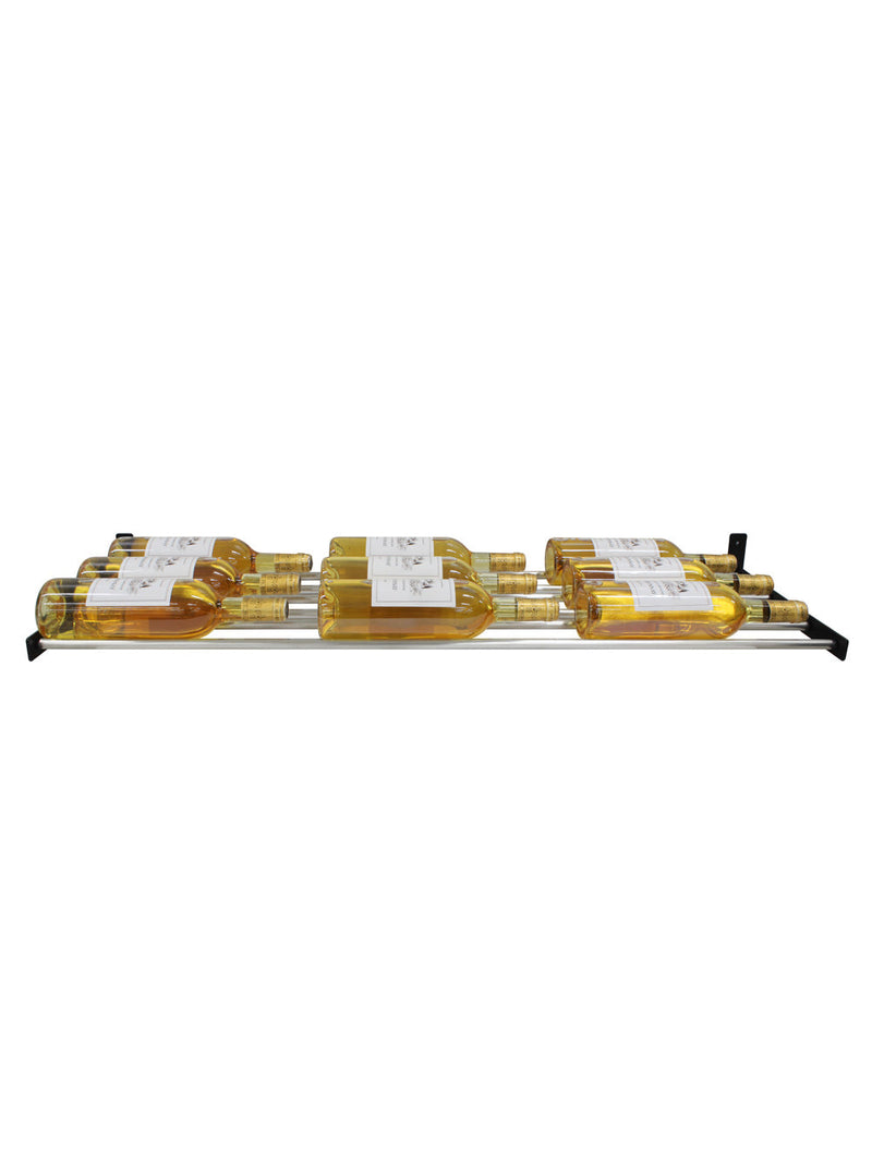 Vinotemp Epicureanist Wall-Mounted Horizontal Display Wine Rack, 3 Bottles Deep