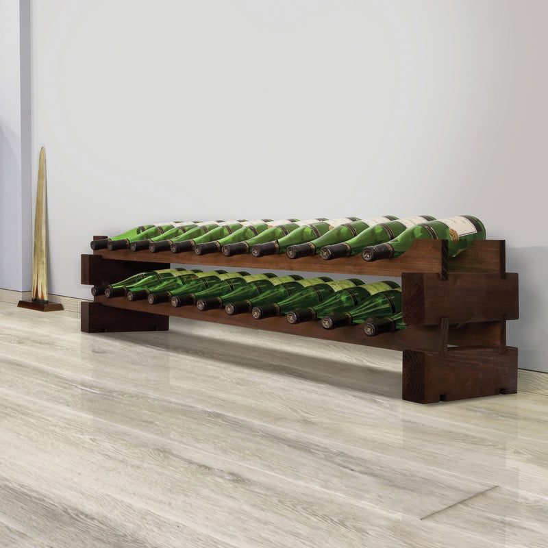 Vinotemp Modular Wine Rack, 2 x 11, 22 Bottle Capacity