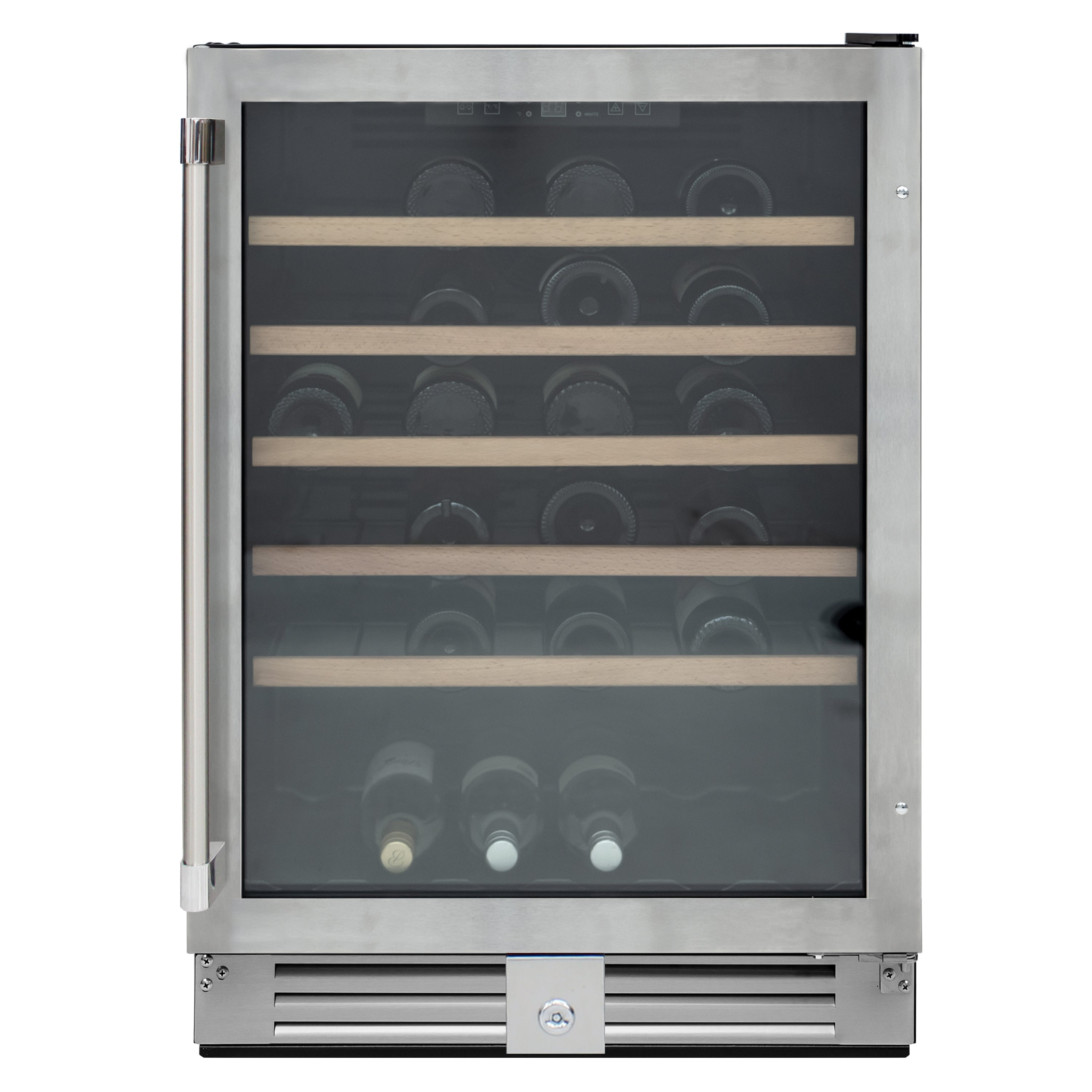 Vinotemp 51-Bottle Single-Zone Wine Cooler (Stainless Steel)