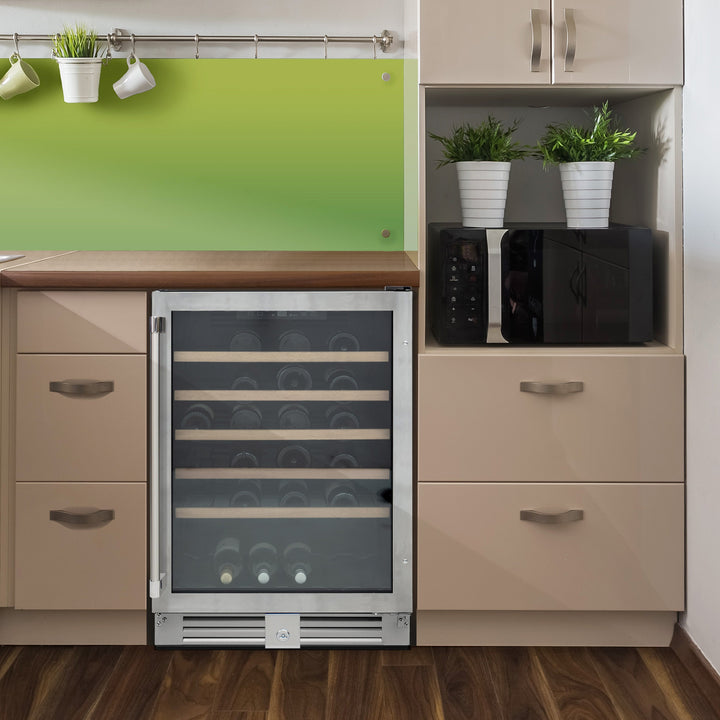 Ikea Wine Fridge Inside Cabinet Vinotemp 51-Bottle Single-Zone