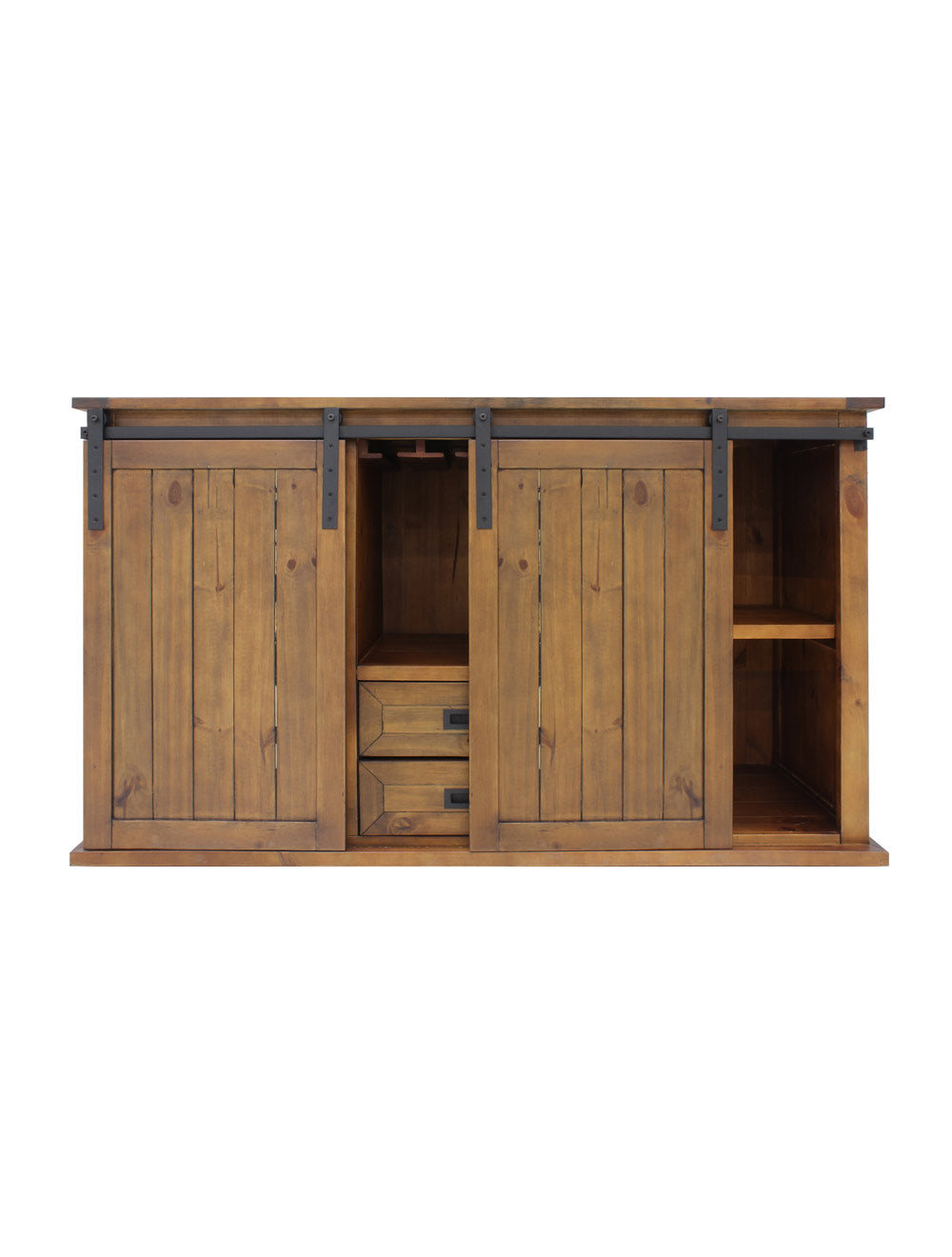 Vinotemp Rustic Wood Wine Cellar Credenza