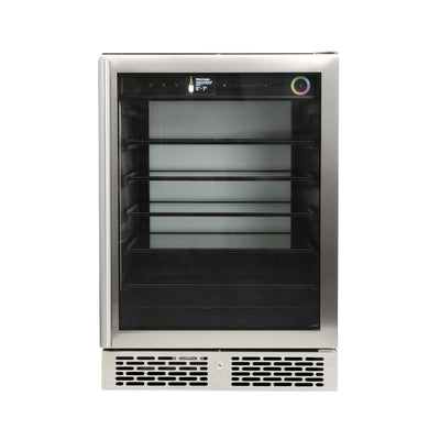 Vinotemp Vinoglow 151-Can Single-Zone Beverage Center, in Stainless Steel