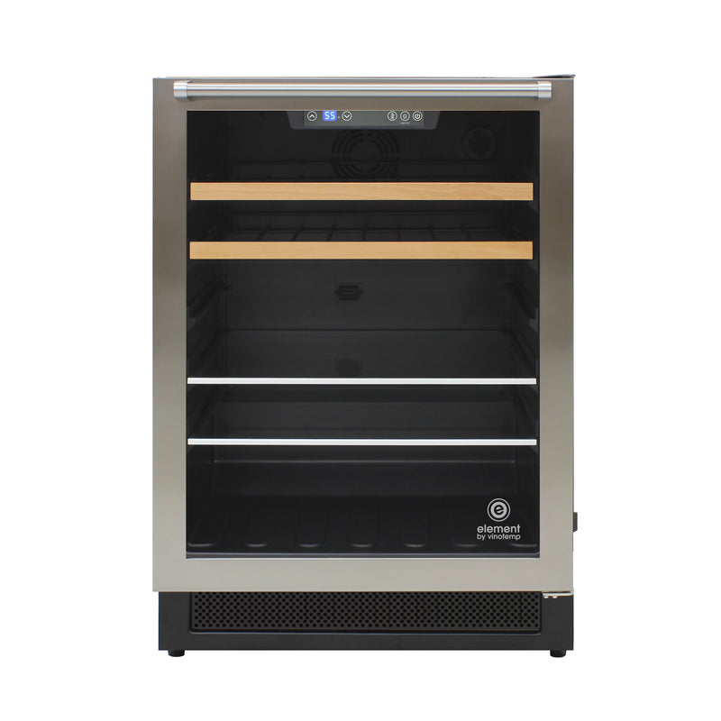 Vinotemp Single-Zone 24" Wine and Beverage Cooler, 16 Bottle and 106 Can Capacity