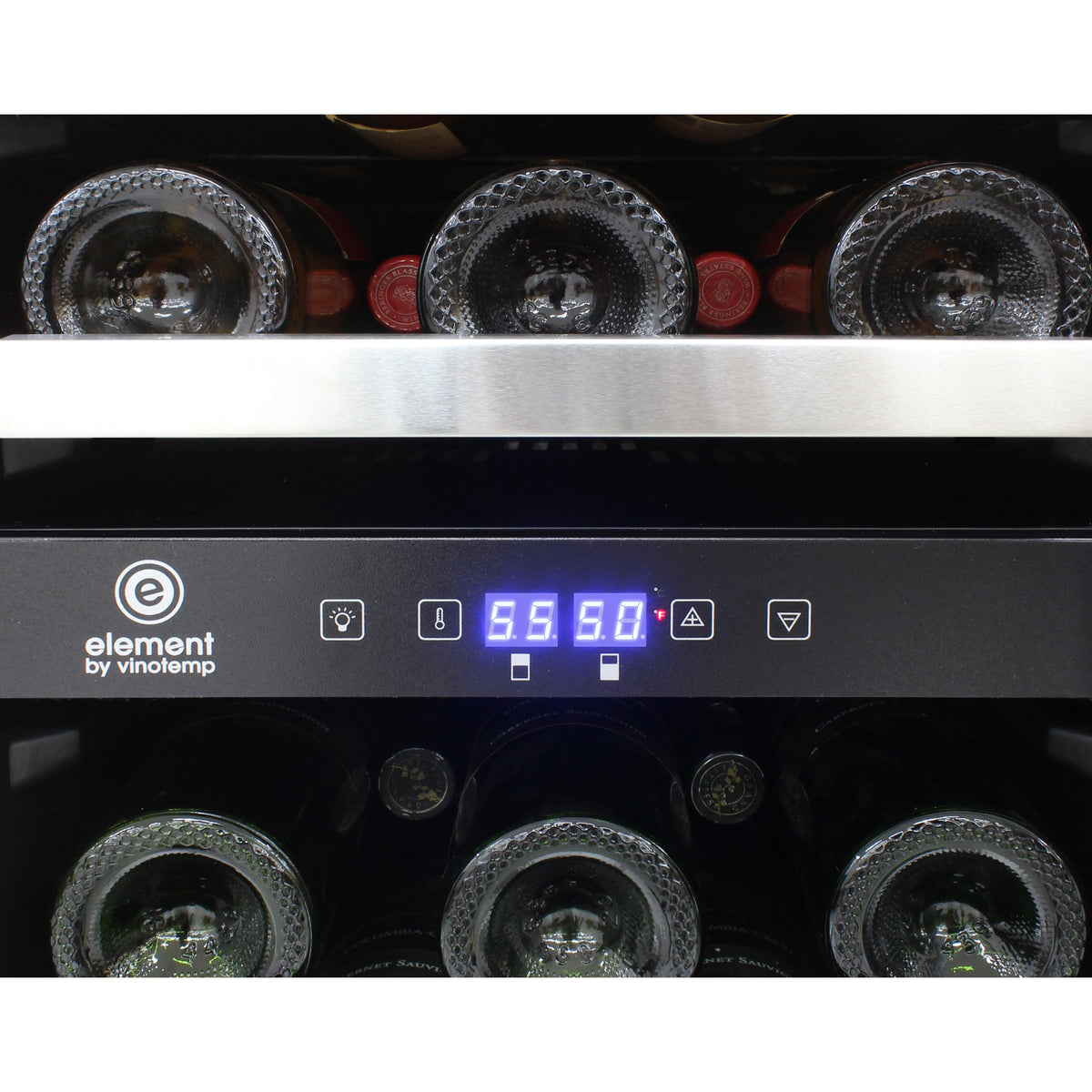 Vinotemp Connoisseur Series Compact 28-Bottle Dual-Zone Wine Cooler