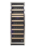 Connoisseur Series 168 Dual Zone Wine Cooler Front with Bottles 1