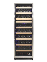 Connoisseur Series 168 Dual Zone Wine Cooler Front with Bottles 1