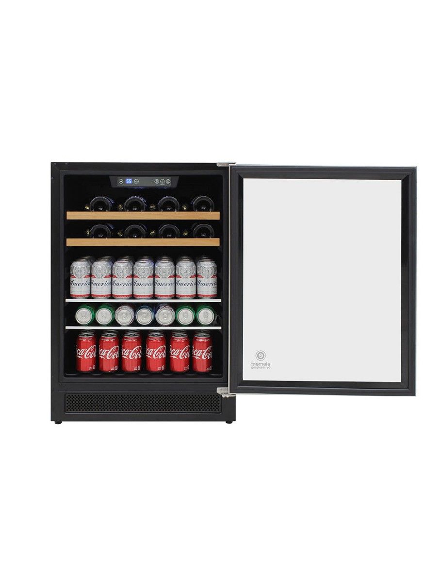 Vinotemp Single-Zone 24" Wine and Beverage Cooler, 16 Bottle and 106 Can Capacity