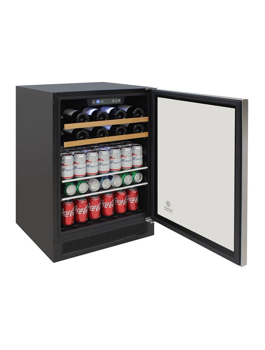 Vinotemp Single-Zone 24" Wine and Beverage Cooler, 16 Bottle and 106 Can Capacity
