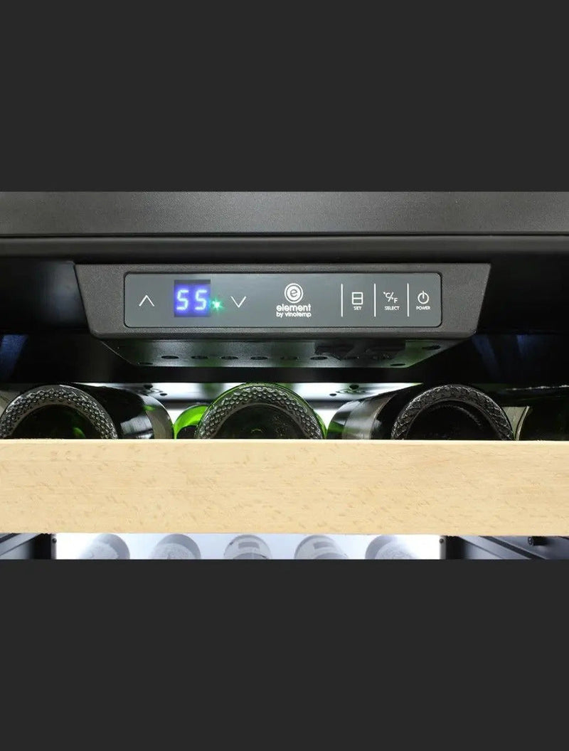 Vinotemp White Backlit Panel Single-Zone Wine Cooler, 173 Bottle Capacity