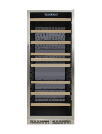 Vinotemp White Backlit Panel Single-Zone Wine Cooler, 173 Bottle Capacity