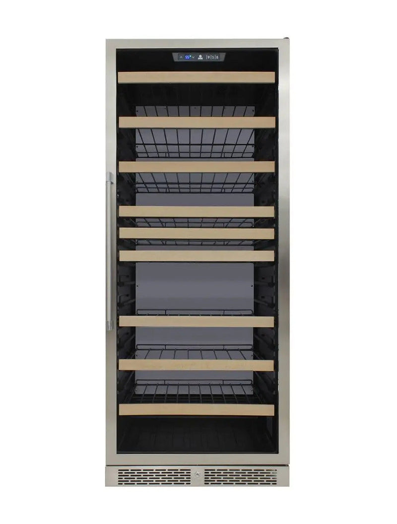 Vinotemp White Backlit Panel Single-Zone Wine Cooler, 173 Bottle Capacity