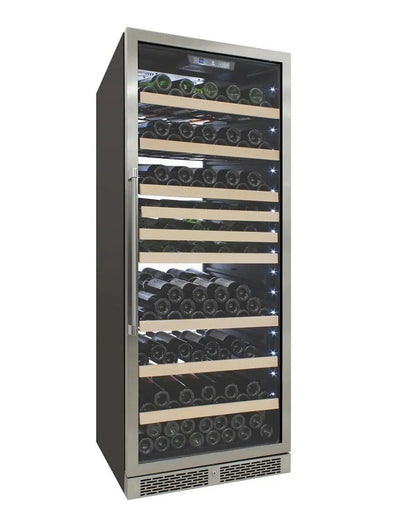 Vinotemp White Backlit Panel Single-Zone Wine Cooler, 173 Bottle Capacity