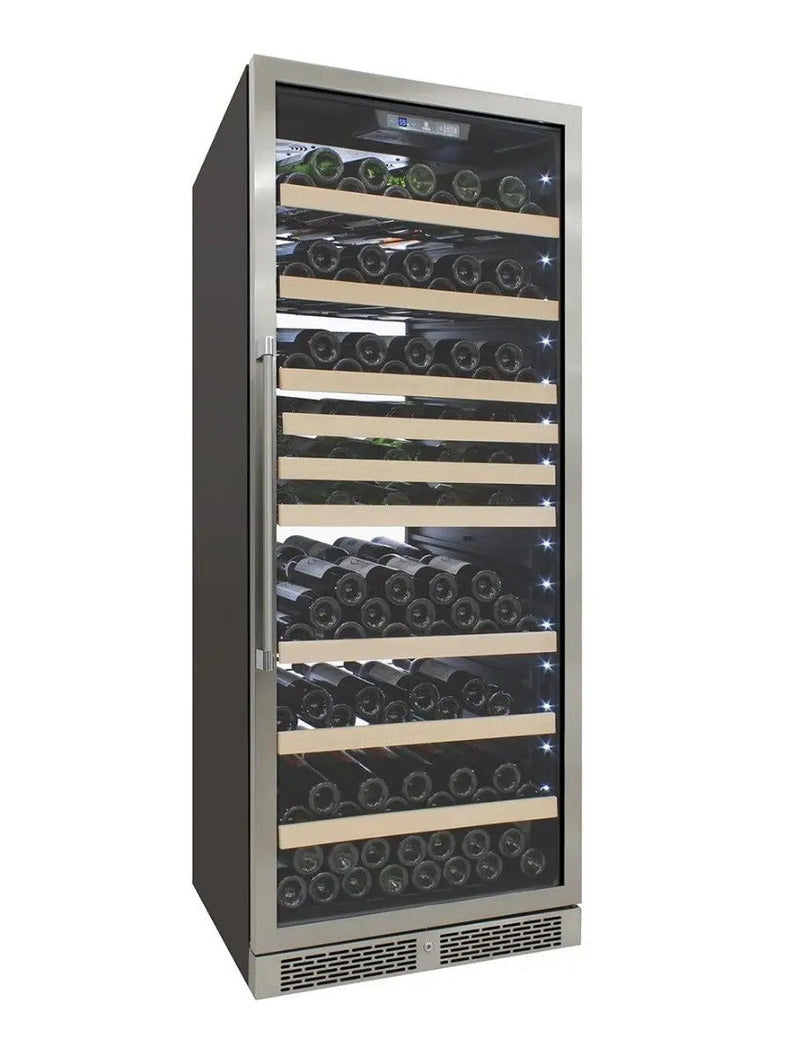 Vinotemp White Backlit Panel Single-Zone Wine Cooler, 173 Bottle Capacity