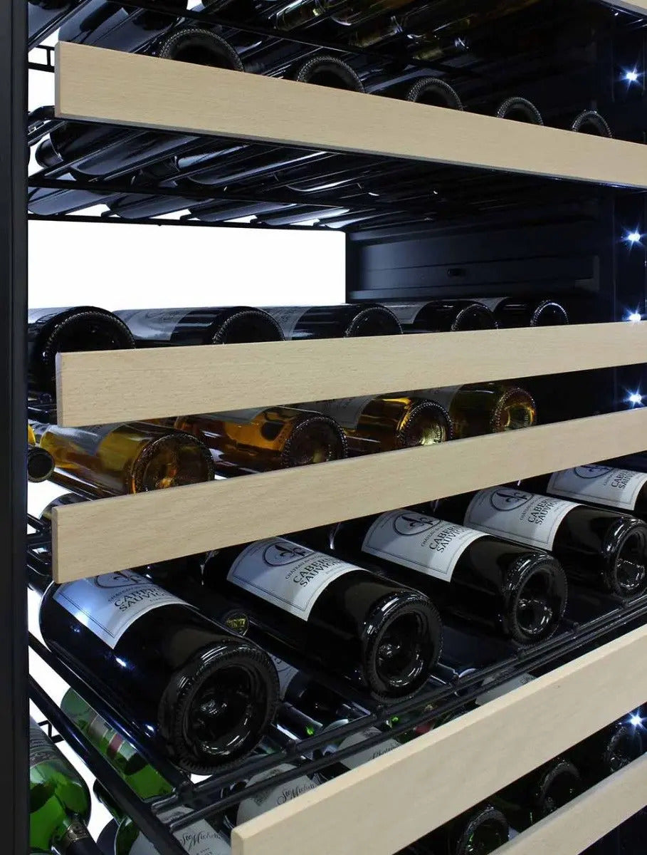 Vinotemp White Backlit Panel Single-Zone Wine Cooler, 173 Bottle Capacity