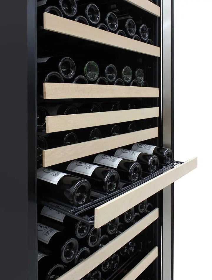 Vinotemp White Backlit Panel Single-Zone Wine Cooler, 173 Bottle Capac