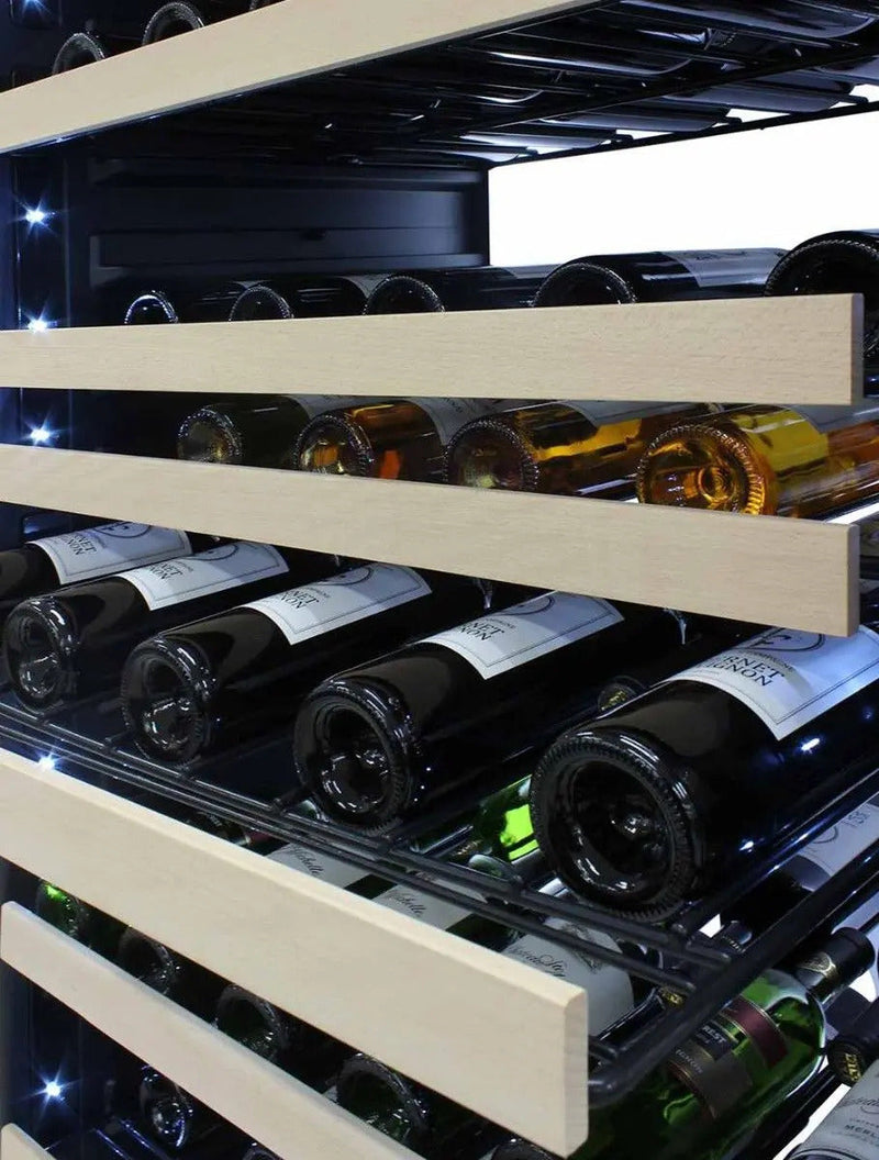 Vinotemp White Backlit Panel Single-Zone Wine Cooler, 173 Bottle Capacity