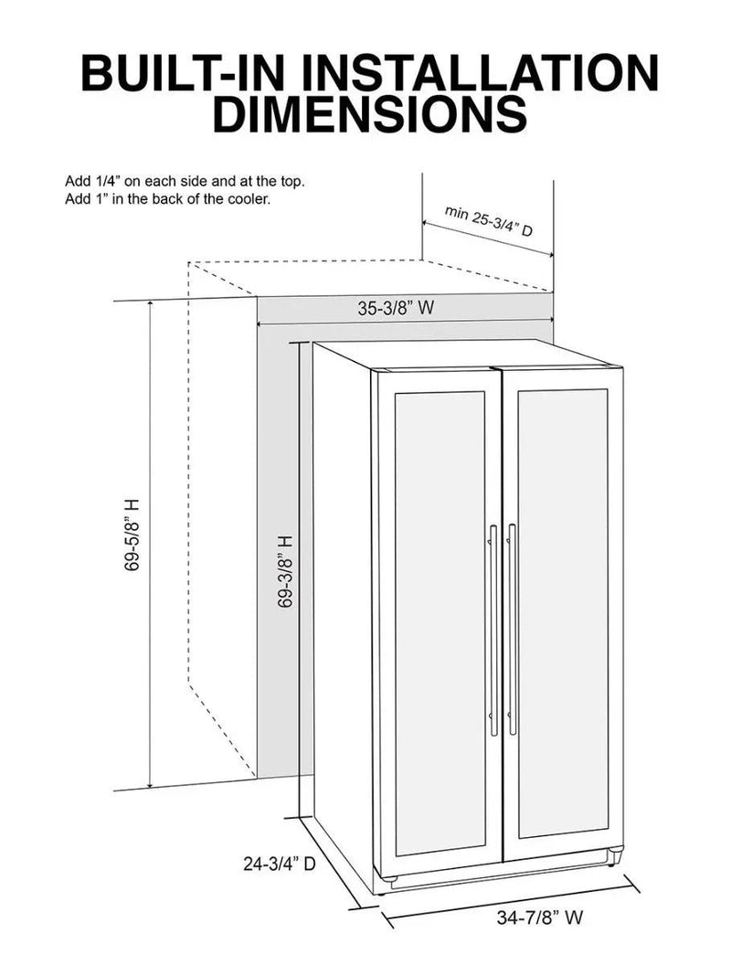 Vinotemp Butler Series Double-Door Wine Cooler