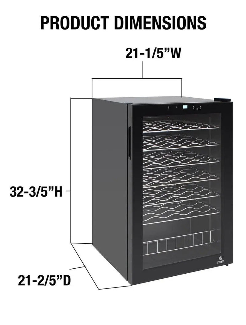 Vinotemp Single-Zone Wine Cooler, 48 Bottle Capacity