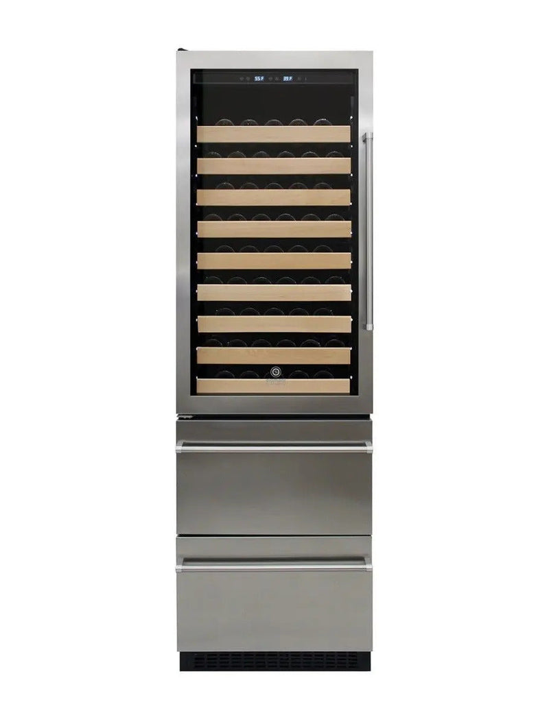 Vinotemp Connoisseur Series Dual-Zone Wine/2 Drawer Beverage Cooler