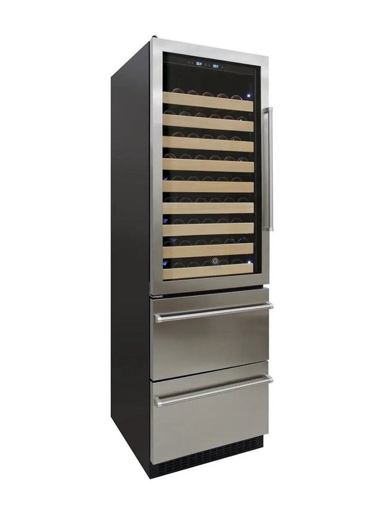 Vinotemp Connoisseur Series Dual-Zone Wine/2 Drawer Beverage Cooler