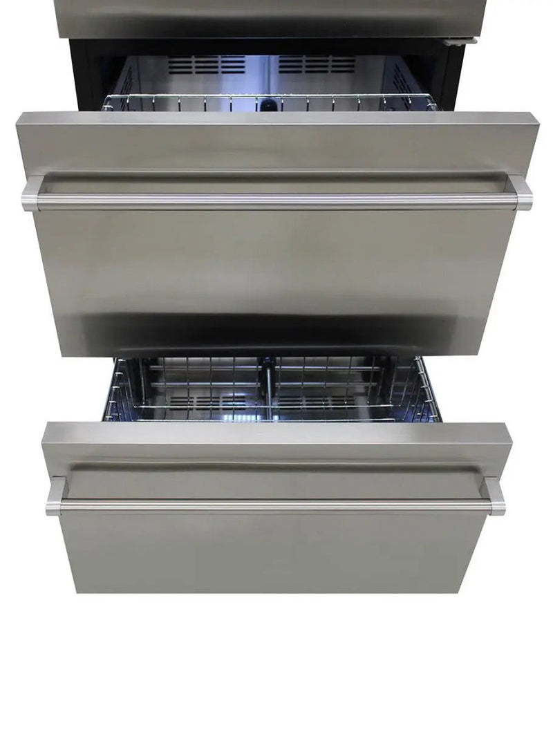 Vinotemp Connoisseur Series Dual-Zone Wine/2 Drawer Beverage Cooler