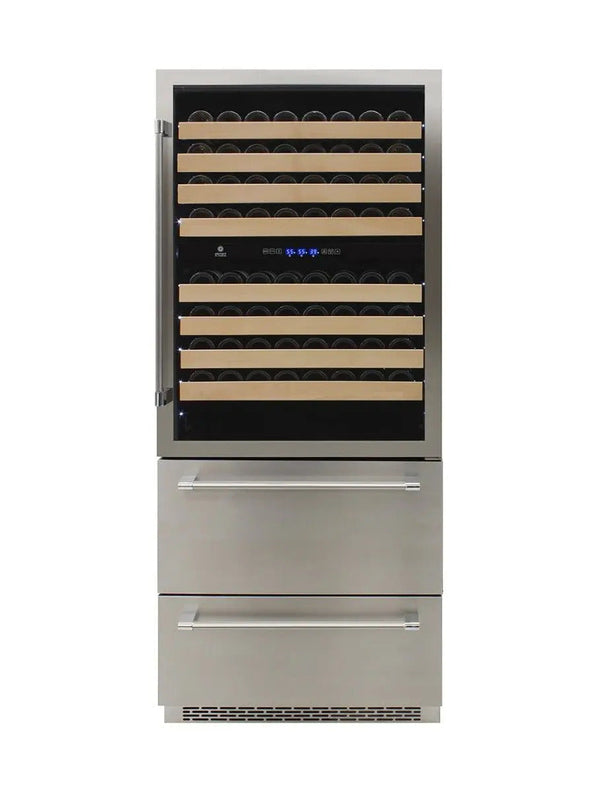 Vinotemp Triple-Zone Wine and Beverage Cooler, 135 Bottle Capacity