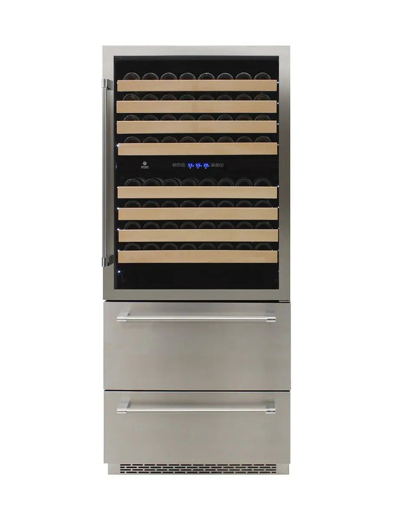 Vinotemp Triple-Zone Wine and Beverage Cooler, 135 Bottle Capacity