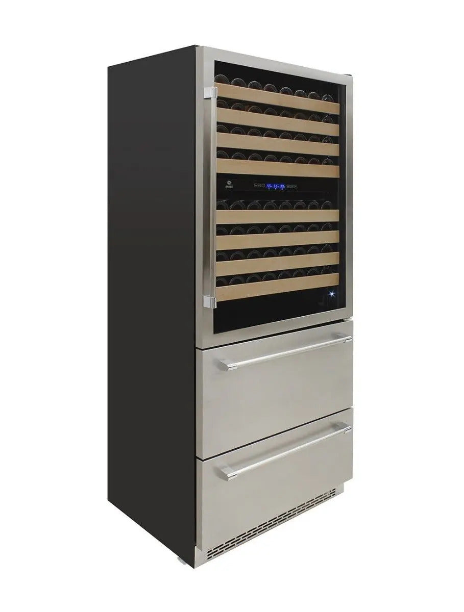 Vinotemp Triple-Zone Wine and Beverage Cooler, 135 Bottle Capacity