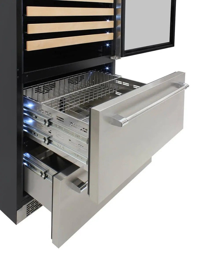 Vinotemp Triple-Zone Wine and Beverage Cooler, 135 Bottle Capacity