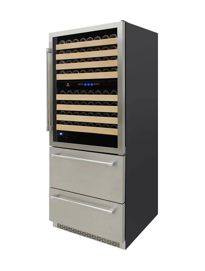 Vinotemp Triple-Zone Wine and Beverage Cooler, 135 Bottle Capacity