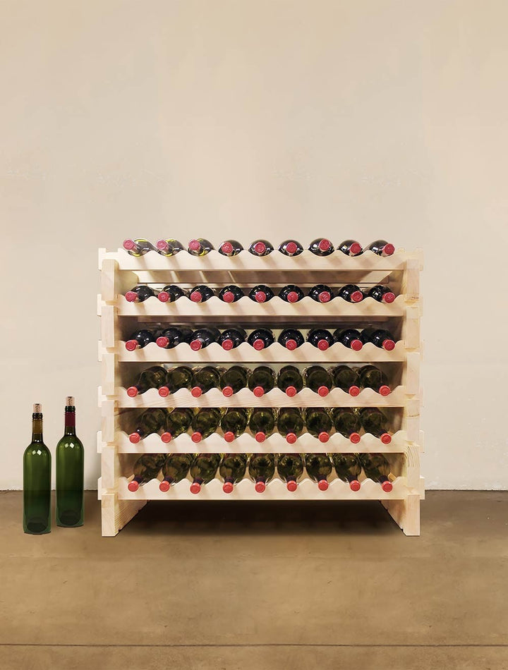 Vinotemp Double Modular Wine Rack, 108 Bottle Capacity