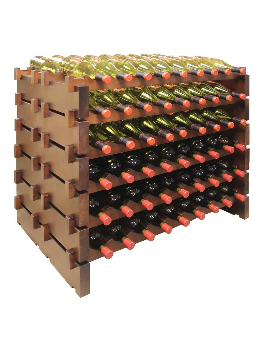 Vinotemp Double Modular Wine Rack, 108 Bottle Capacity